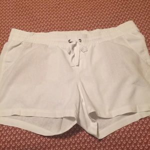 GREAT LINEN BLEND OLD NAVY SHORTS WHITE SZ XL